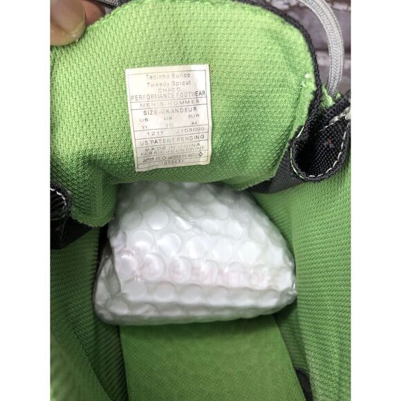 Chaco Tedinho Bulloo Black Canvas Green Lace Up Hiking Boots Men Sz 11M US/44EU - Picture 8 of 16